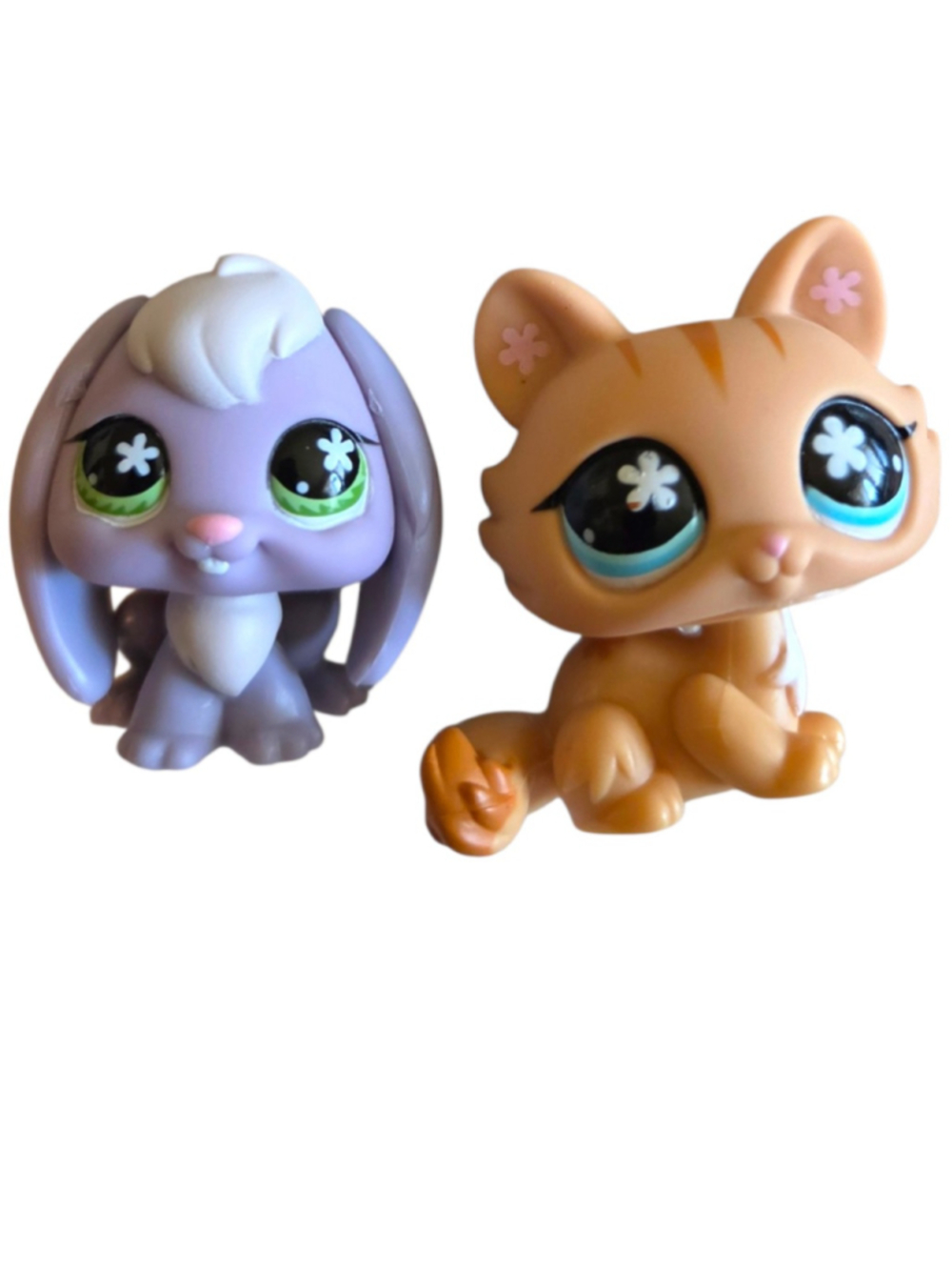 Littlest Pet Shop 2008 Pet Pairs #648 Lop Ear Bunny #649 Kitten
